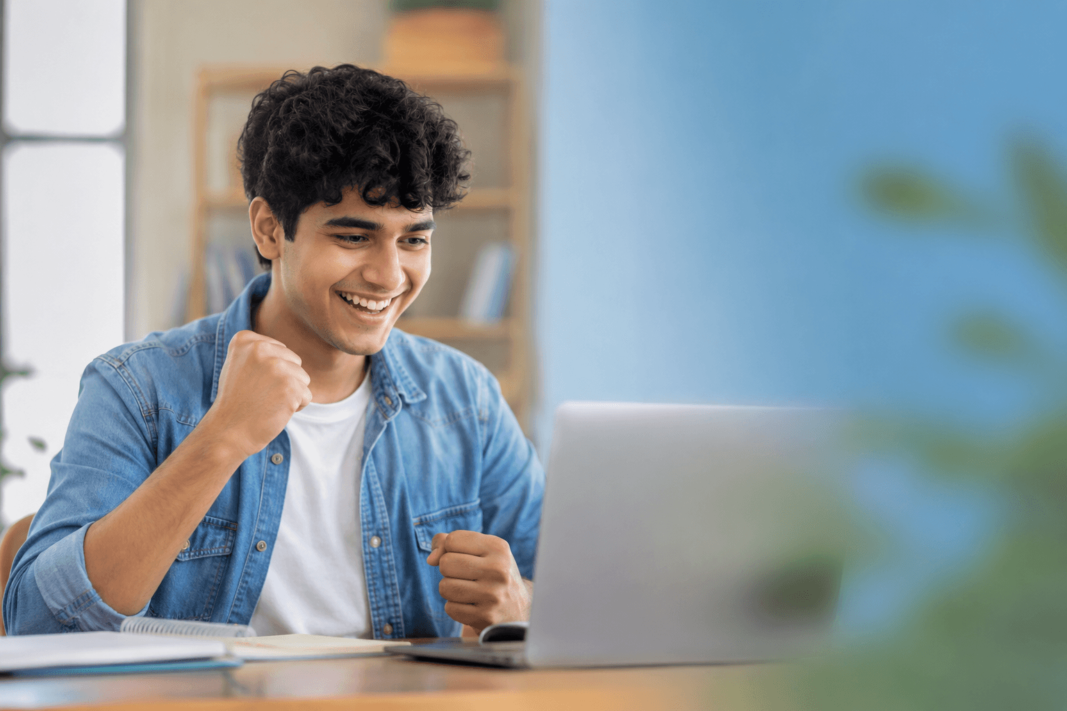 Students collaborating on campus